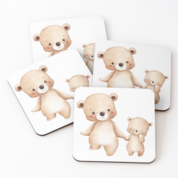Item preview, Watercolor Mother and Baby Bear - Adorable Spring Vibe designed and sold by FuzionRaptor.