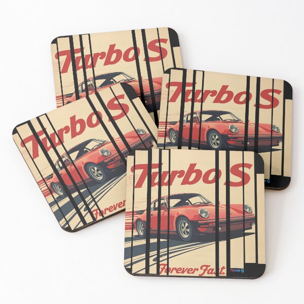 Item preview, Diseño inspirado en el Porsche 911 Turbo S, estilo póster de carreras vintage, líneas de movimiento dinámicas 14 designed and sold by Neon G.