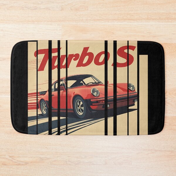 Item preview, Porsch 911 Turbo S inspired Design Vintage racing poster style, dynamic motion lines 14 designed and sold by Neon G.