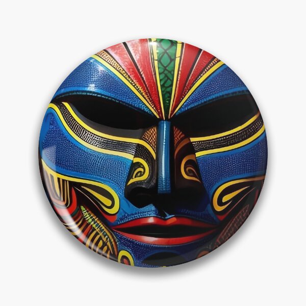 Item preview, Sun Warrior: Geometric Mask designed and sold by Serene Strokes Art.
