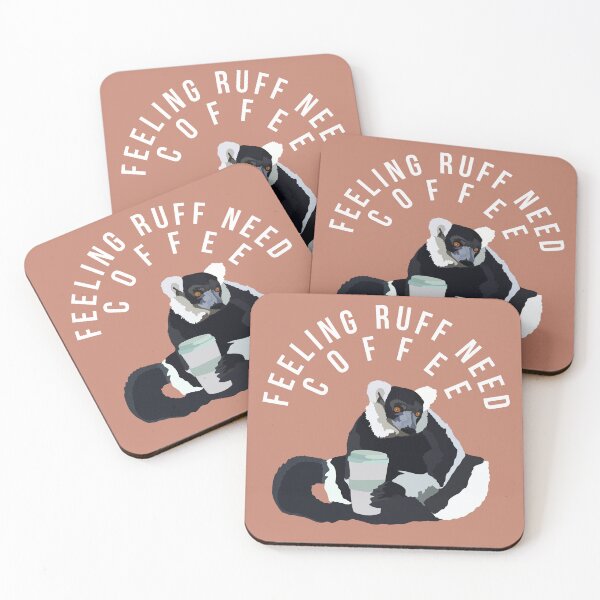 Item preview, Ruffed Lemur Feeling Ruff Coffee  designed and sold by PrettylittlepastelUk.