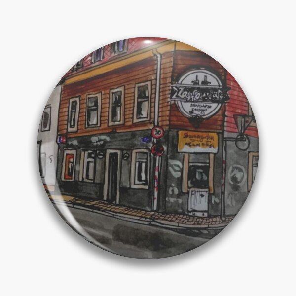Item preview, Dresden Neustadt Zapfanstalt 01099 Illustration – Ink and Watercolor Urban Sketch designed and sold by UMA Urban Sketch.