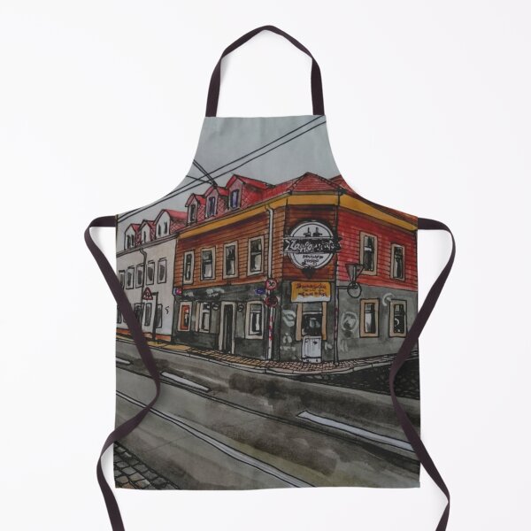 Item preview, Dresden Neustadt Zapfanstalt 01099 Illustration – Ink and Watercolor Urban Sketch designed and sold by UMA Urban Sketch.