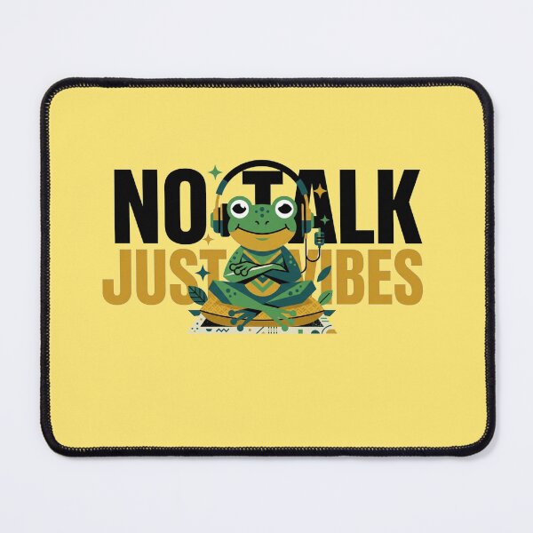 Item preview, No Talk Just Vibes Introvert Frog designed and sold by Quiet Mode Studio.