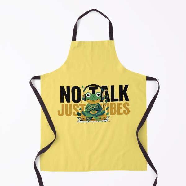 Item preview, No Talk Just Vibes Introvert Frog designed and sold by Quiet Mode Studio.
