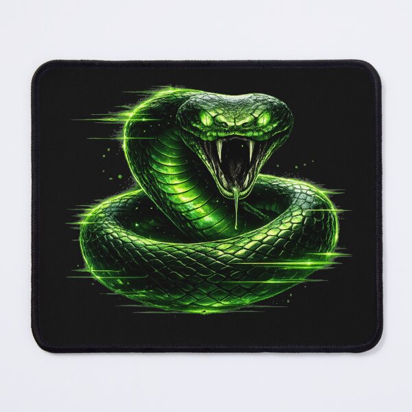 Item preview, Glitch Snake Neon Green – Cyberpunk Venom Predator designed and sold by unglaublichGut.