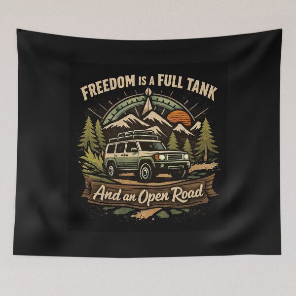 Item preview, Freedom is Open Road designed and sold by TaTaMaTa-Art.