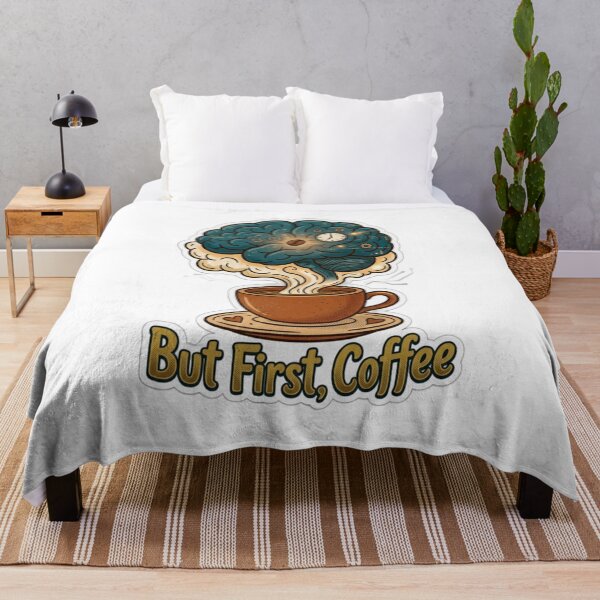 Item preview, But First Coffee Brain T-Shirt | Funny Coffee Lover | Caffeine Addict Gift designed and sold by Clintora.