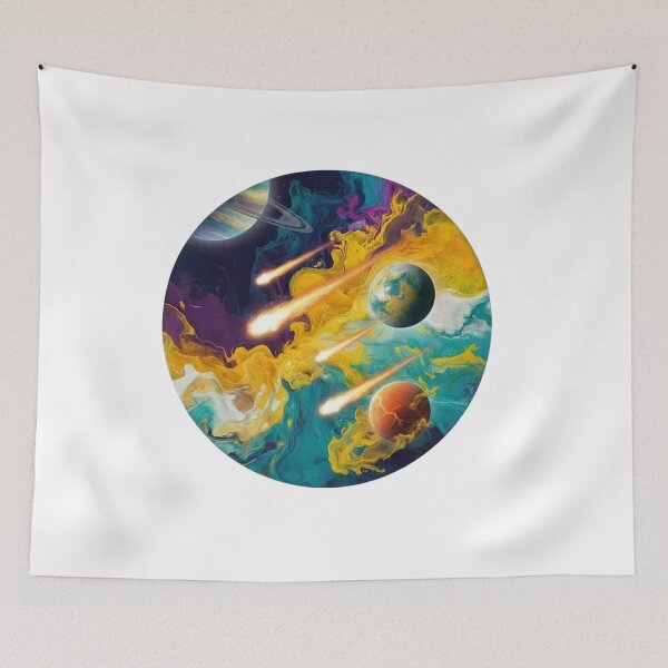 Item preview, Cosmic Chaos – Stellar Flow T-Shirt designed and sold by MerchlyMike.