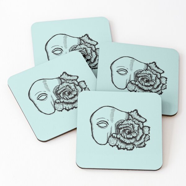 Item preview, flower mask art | hidden beauty | rose design |  designed and sold by Half Mess.