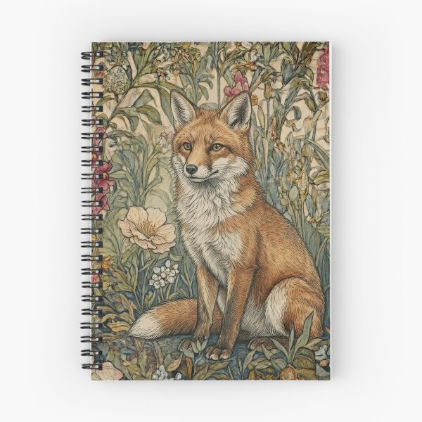 Item preview, Fox in a Flower Garden William Morris Style designed and sold by AntiqueImages.