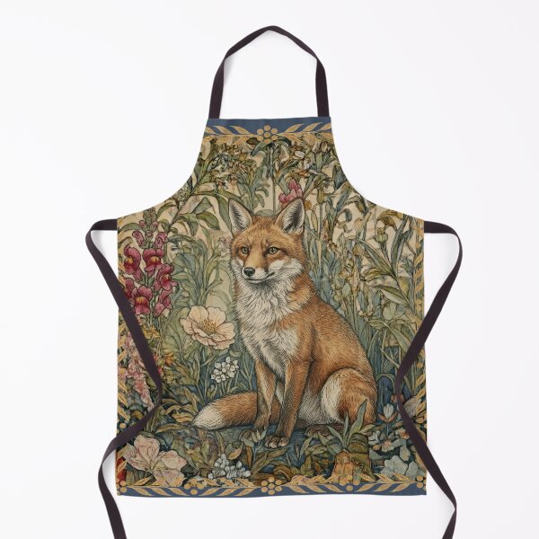 Item preview, Fox in a Flower Garden William Morris Style designed and sold by AntiqueImages.