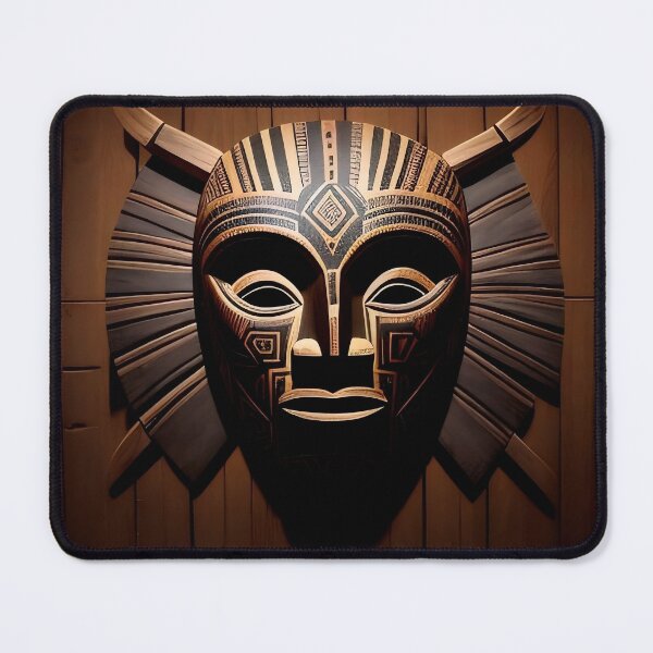 Item preview, Dark Wood Spirit Tribal Art designed and sold by Serene Strokes Art.