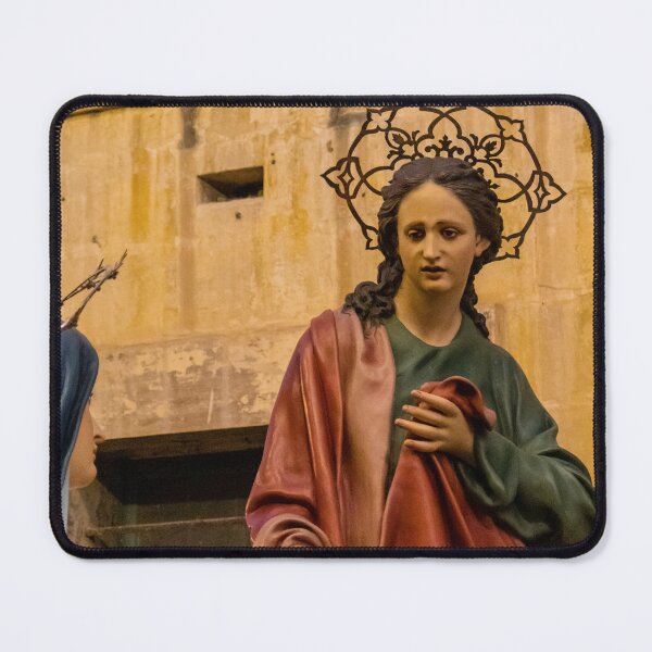 Item preview, Religious Statue With Halo and Draped Robes During Holy Week Procession designed and sold by Nmallia.