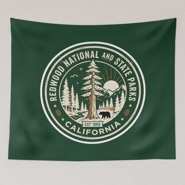 Item preview, Redwood National Park - California designed and sold by GoodOldVintage.