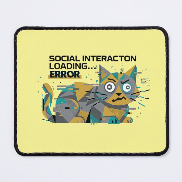 Item preview, Social Interaction Error Introvert Design designed and sold by Quiet Mode Studio.
