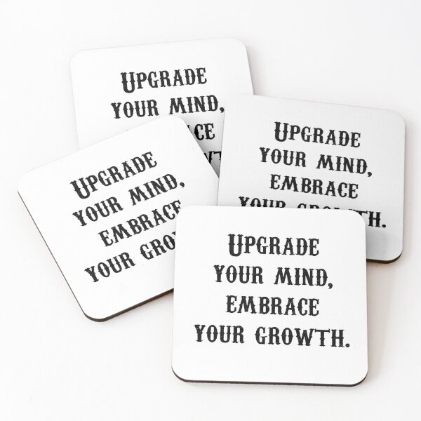 Item preview, Upgrade Your Mind Motivational Growth Quote Design designed and sold by THE JAVE STUDIOS.