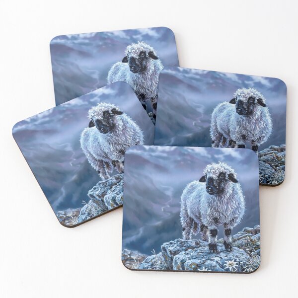 Item preview, Valais Blacknose Sheep At Matterhorn Peak designed and sold by Vista Atelier.