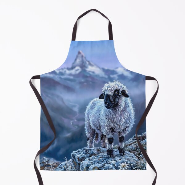 Item preview, Valais Blacknose Sheep At Matterhorn Peak designed and sold by Vista Atelier.