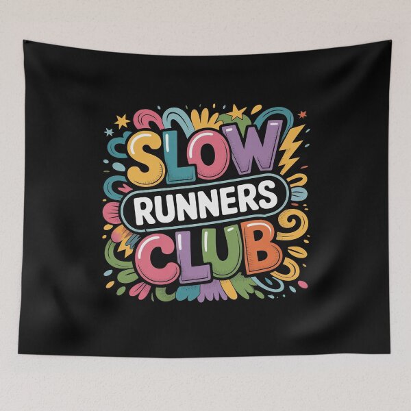 Item preview, Colorful Street Art Slow Runners Club Running Jogging designed and sold by BHMARTS.