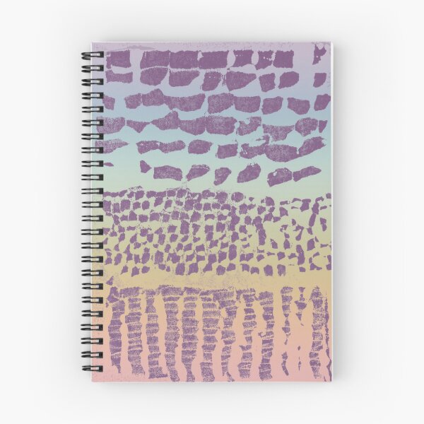 Item preview, Three Grains Textured Monoprint - Rainbow Sorbet + Plum designed and sold by Irene Estelle.