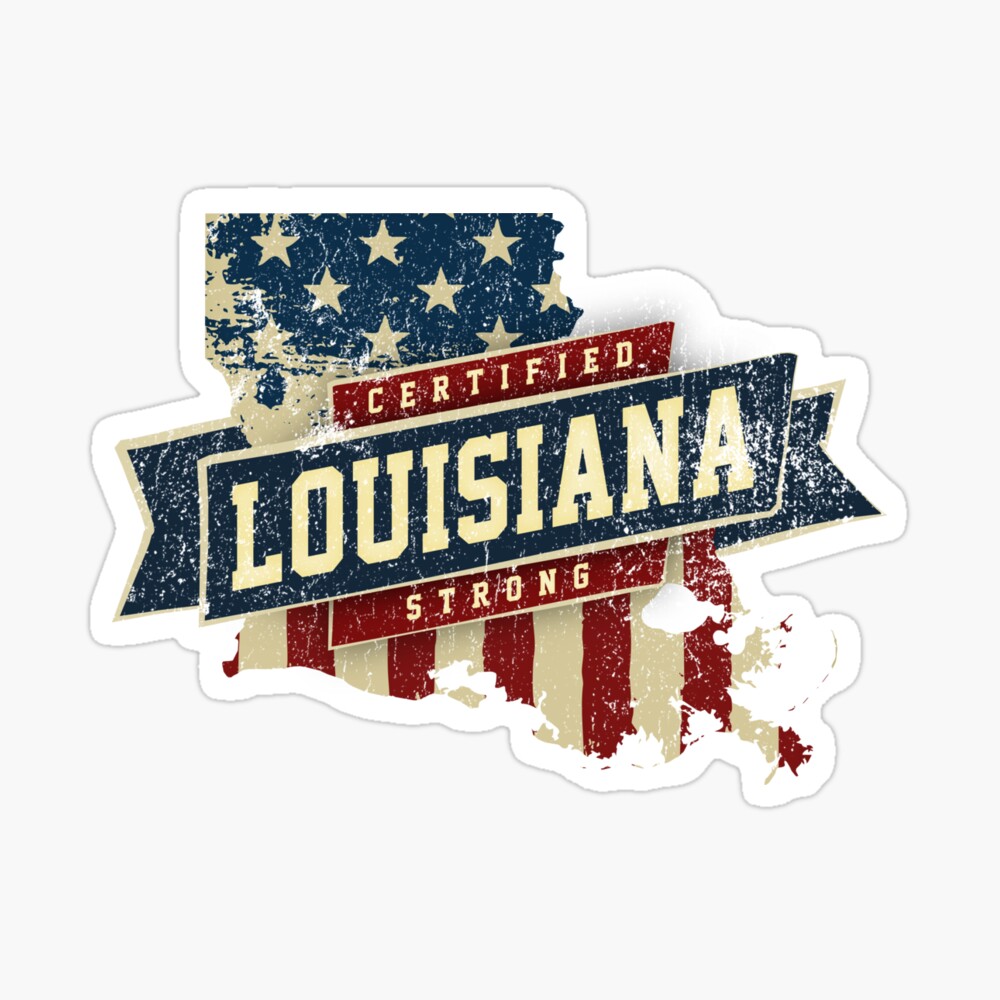 Louisiana Strong USA Flag State Home Certified Great Gift Awesome Proud  Fans' Women's Sport T-Shirt
