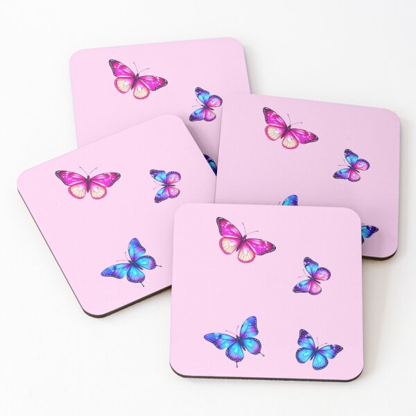 Item preview, Vibrant Butterfly Illustration – Pink, Purple & Blue Aesthetic Butterflies designed and sold by Good Vibes .