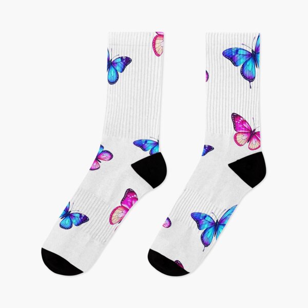 Item preview, Vibrant Butterfly Illustration – Pink, Purple & Blue Aesthetic Butterflies designed and sold by Good Vibes .