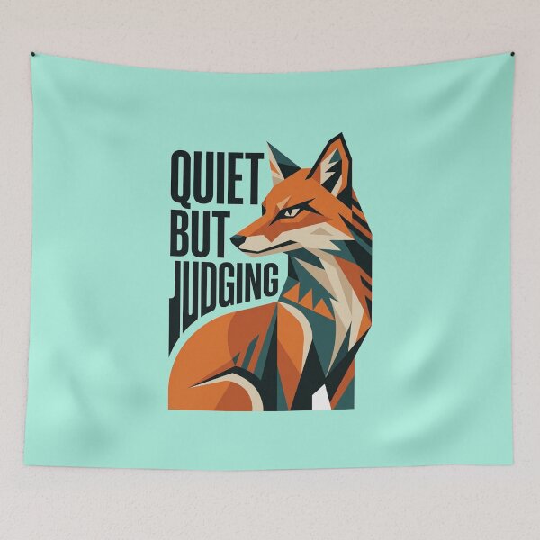 Item preview, Quiet But Judging Introvert Fox Design designed and sold by Quiet Mode Studio.