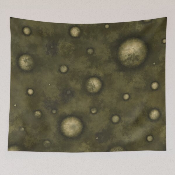 Item preview, Twin planets in a cloudy space of brown color designed and sold by Cherevan.