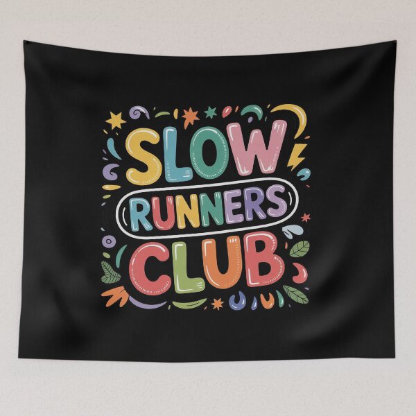 Item preview,  Colorful Street Art Slow Runners Club Running Jogging designed and sold by BHMARTS.