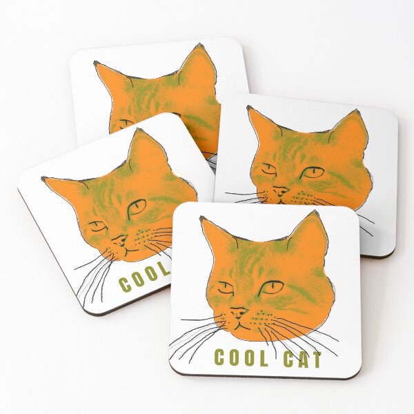 Item preview, Cool Cat – Vintage Style Illustrated Cat Head Graphic designed and sold by ChiaraPagani.