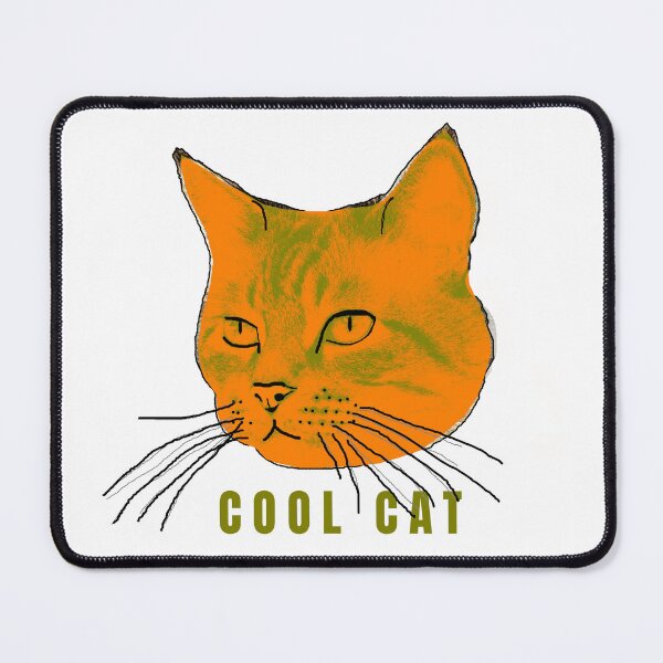 Item preview, Cool Cat – Vintage Style Illustrated Cat Head Graphic designed and sold by ChiaraPagani.
