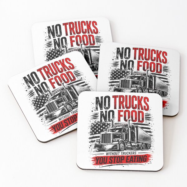 Item preview, No Trucks No Food – Truck Driver Trucker Design designed and sold by SzyMazDesign.