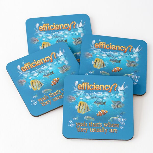 Item preview, Efficiency Fish in Sea Pun designed and sold by snazzyseagull.