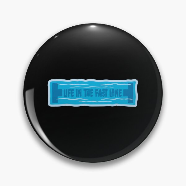 Item preview, Life In The Fast Lane Funny Swimmer Swimming Quote designed and sold by shirt-o-mat.