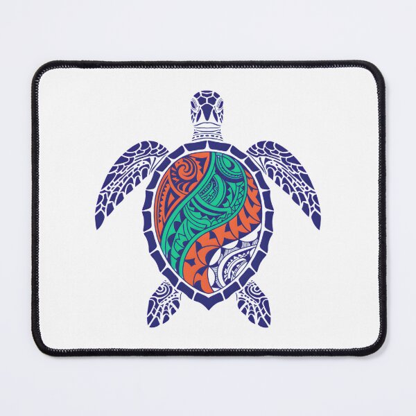 Item preview, Colorful Tribal Sea Turtle – Polynesian Style Ocean Art Design designed and sold by ArcticFoxStudio.