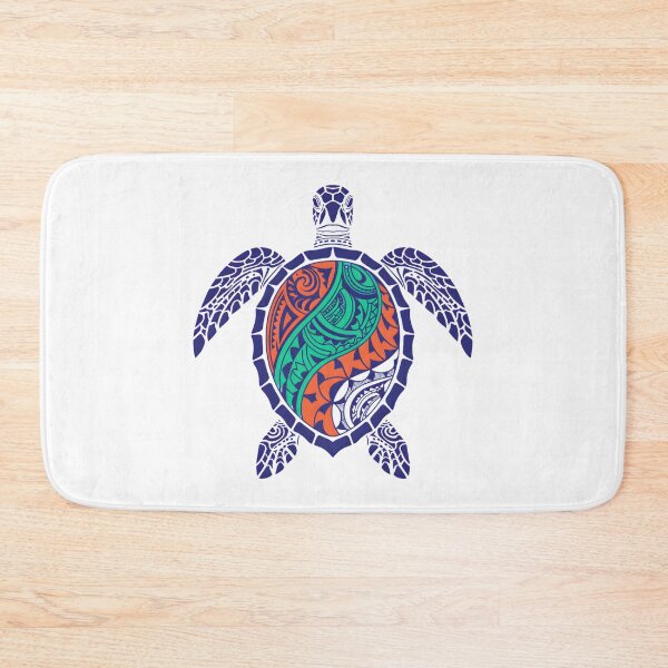 Item preview, Colorful Tribal Sea Turtle – Polynesian Style Ocean Art Design designed and sold by ArcticFoxStudio.