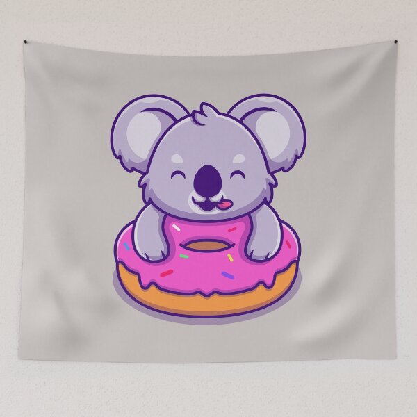 Item preview, Koala Holding Donut Koala Encounters and Coastal Escapes Wildlife and Relaxation Gifts T-shirt designed and sold by MalwasBasket.