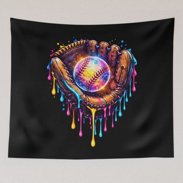Item preview, Color Splash Baseball Glove Catching Galaxy Ball  designed and sold by SidTastic .