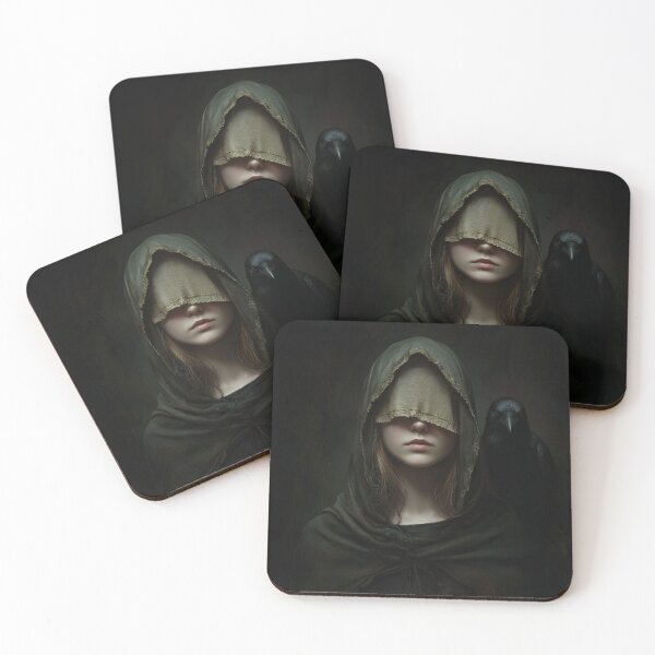 Item preview, Blind Seeress with Raven – Nordic Mystic designed and sold by NordicDreams.