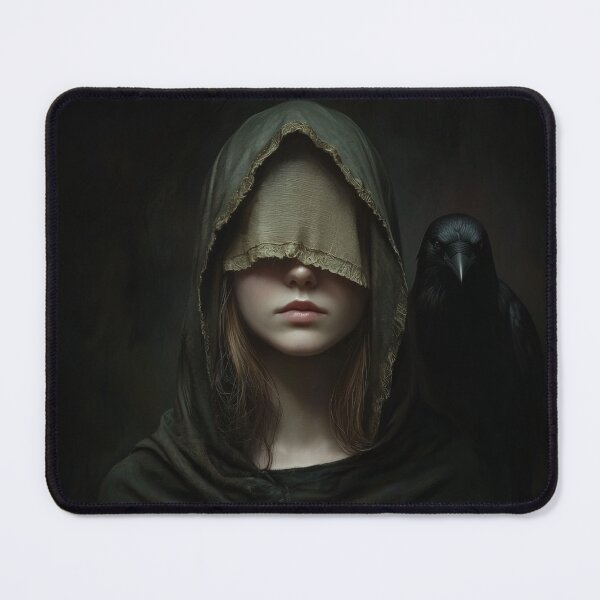 Item preview, Blind Seeress with Raven – Nordic Mystic designed and sold by NordicDreams.