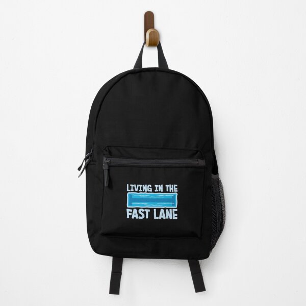 Item preview, Life In The Fast Lane Funny Swimmer Swimming Quote designed and sold by shirt-o-mat.