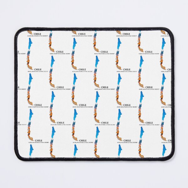 Item preview, Chile Map Art - Andes Mountains & Atacama Desert Design designed and sold by AbulailArt.