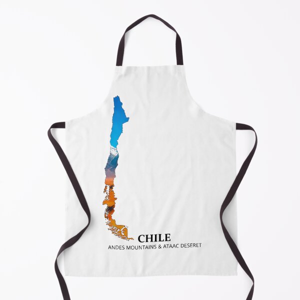 Item preview, Chile Map Art - Andes Mountains & Atacama Desert Design designed and sold by AbulailArt.