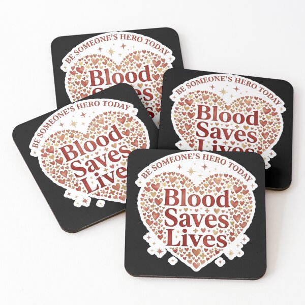 Item preview, Blood Saves Lives – Donate Blood Hero Heart designed and sold by CottonFirst.