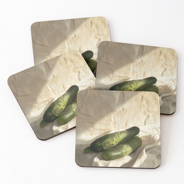 Item preview, Rustic Cucumber Still Life Kitchen Wall Art Natural Food Photography designed and sold by NarjaShop.