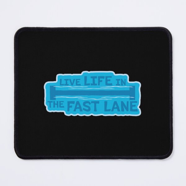 Item preview, Life In The Fast Lane Funny Swimmer Swimming Quote designed and sold by shirt-o-mat.