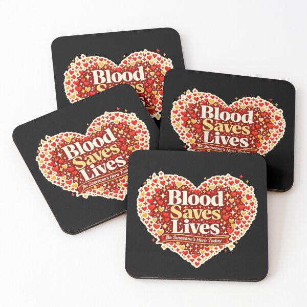 Item preview, Blood Saves Lives – Donate Blood Hero Heart designed and sold by CottonFirst.