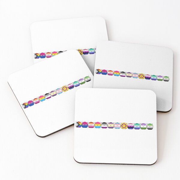 Item preview, Pride Flag Kitties designed and sold by BookBiffle.
